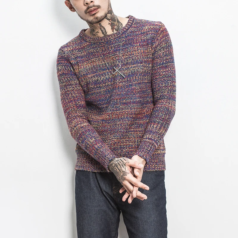 Одежда для мужчин модный свитер сплошной цвет Slim Fit повседневные пуловеры мужские свитера вязание мужчин s 5XL