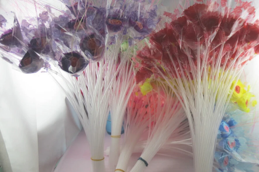 

Colorful luminous flash led rose flower Valentine's day gift