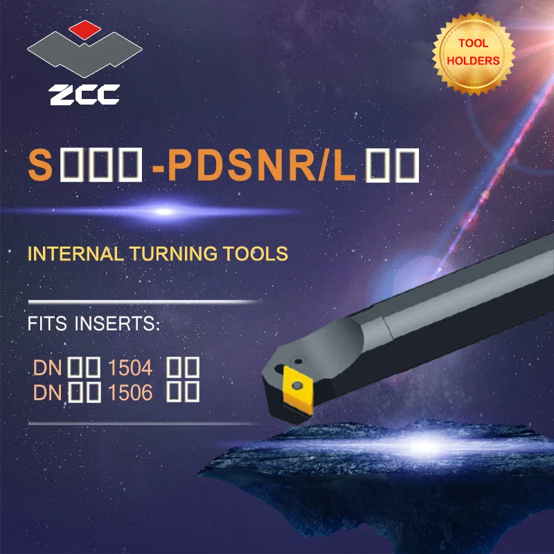

ZCC CNC lathe tool holder internal turning PDSNR PDSNL steel turning tool holder for DN**1504 06 insert DNMG 1504 DNMG150608