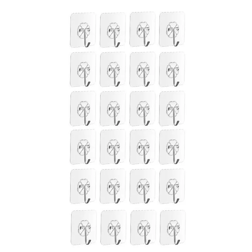 24 шт. водонепроницаемые крючки для ванной комнаты и кухни | Дом сад