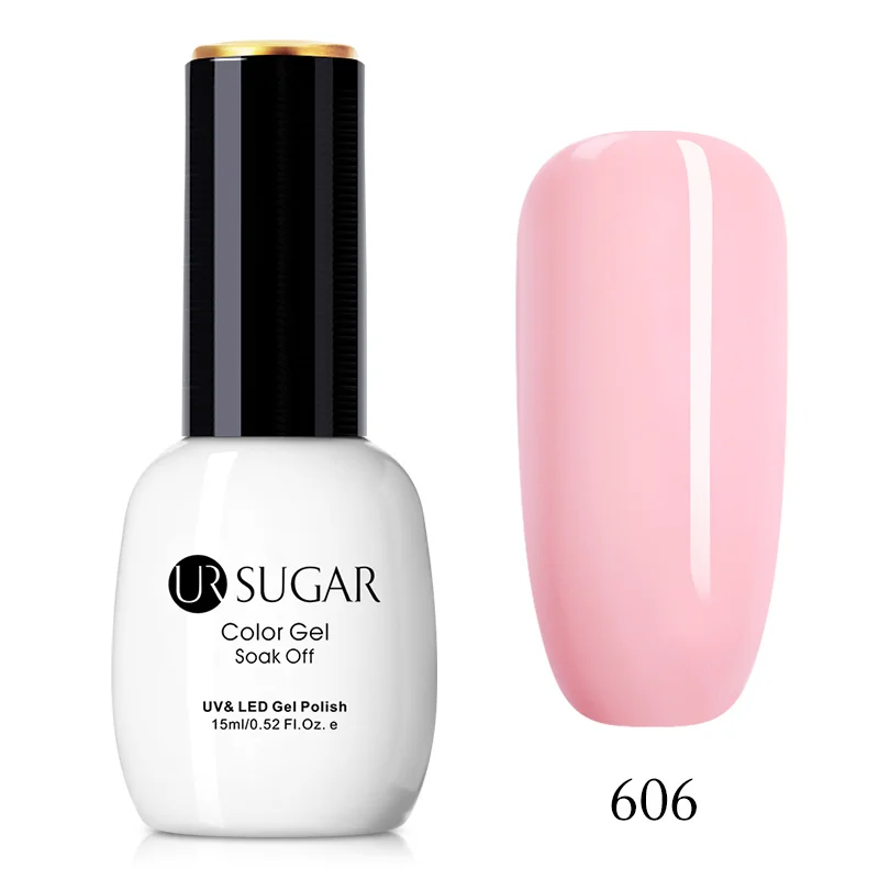 606 Ur Sugar УФ-гель для ногтей 15 мл Блестящий горячий лак для ногтей 49 цветов на выбор Гель-лак для нейл-арта - Цвет: 606
