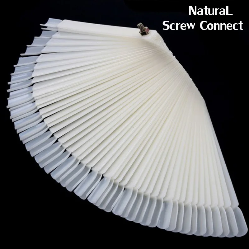 Прозрачные накладные палочки для дизайна ногтей 50 насадок/набор цветной