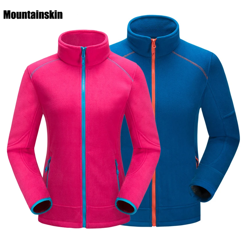 Мужская и Женская флисовая куртка Mountainskin из софтшелла для активного отдыха