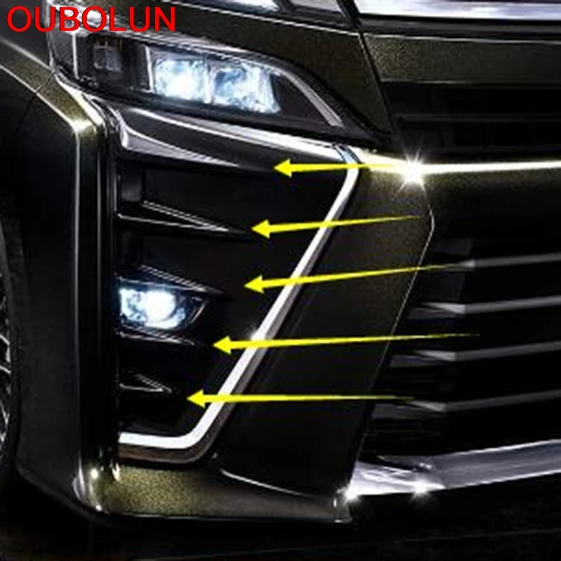 OUBOLUN для Toyota Voxy чехол противотуманной фары Ноя R80 2014 2015 2016 2017 2018 накладка на