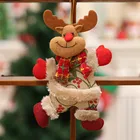 Рождественский Санта-Клаус, снеговик, лось, кукла, игрушка, Рождественская елка, висячие украшения, украшение для дома, Рождественская вечеринка, подарок на Новый год, 18Oct