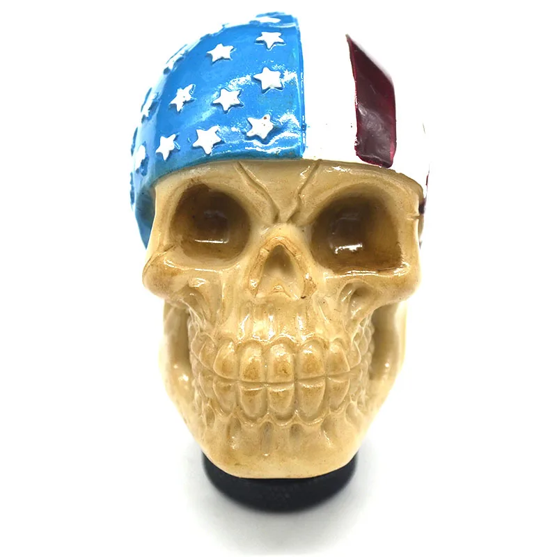 Universal Gear Shift Knob Car Skull Head Modification Stick personality Modified With Scarf | Автомобили и мотоциклы