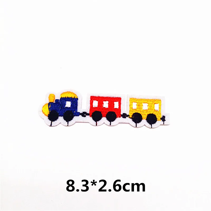 Новое поступление 3 шт. милые вагон патчи железо на вышитая аппликация Костюмы