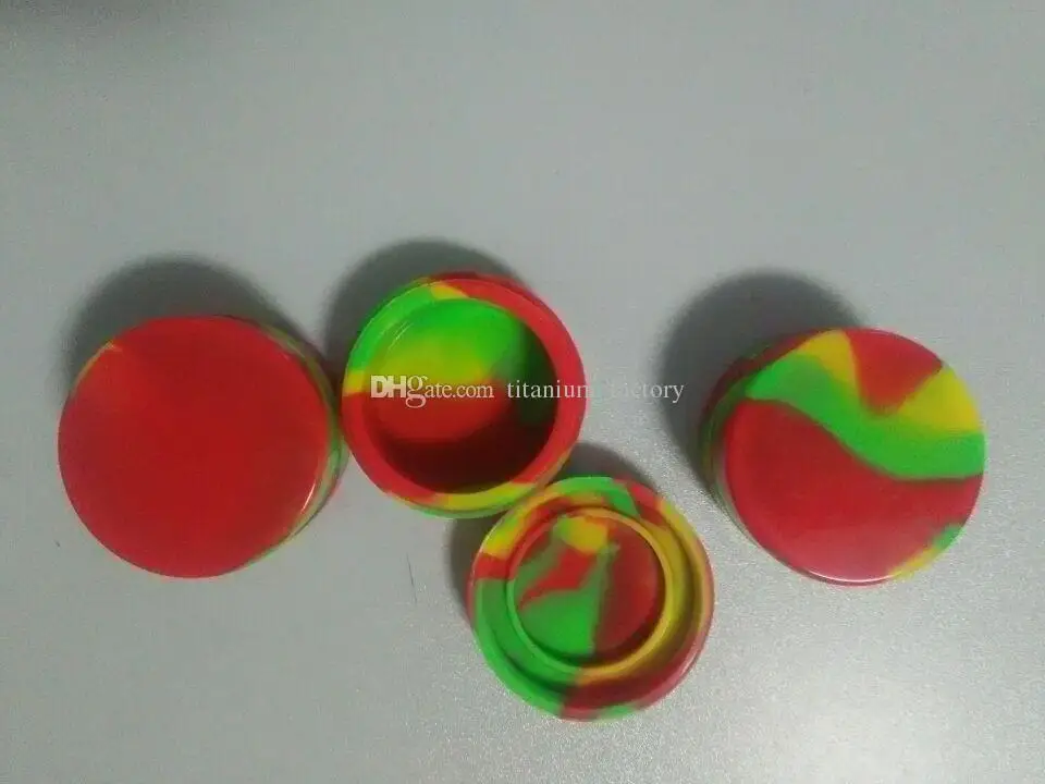 

22ML Silicone Jar box Silicone container for Wax oil random color shipping