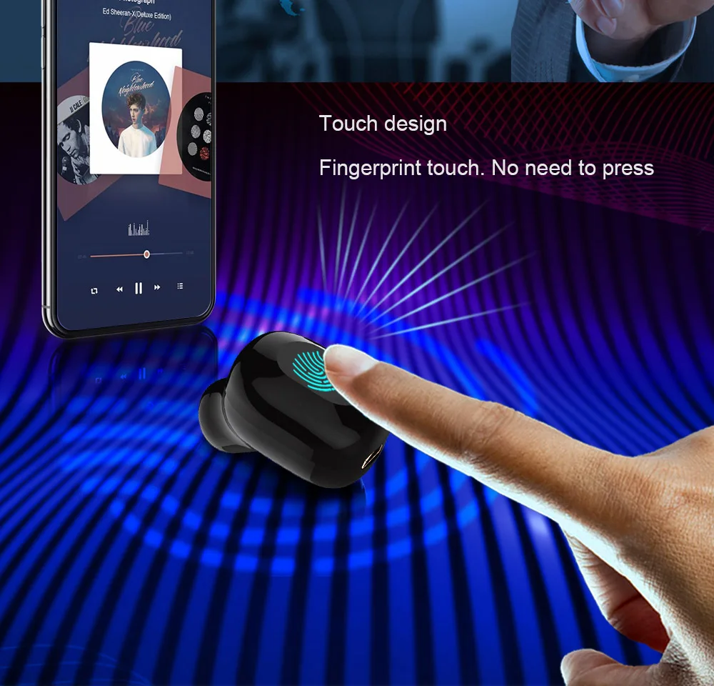 CBAOOO TWS Min Bluetooth наушники беспроводные наушники спортивные музыкальные гарнитуры bluetooth 5,0 наушники с микрофоном и зарядным устройством