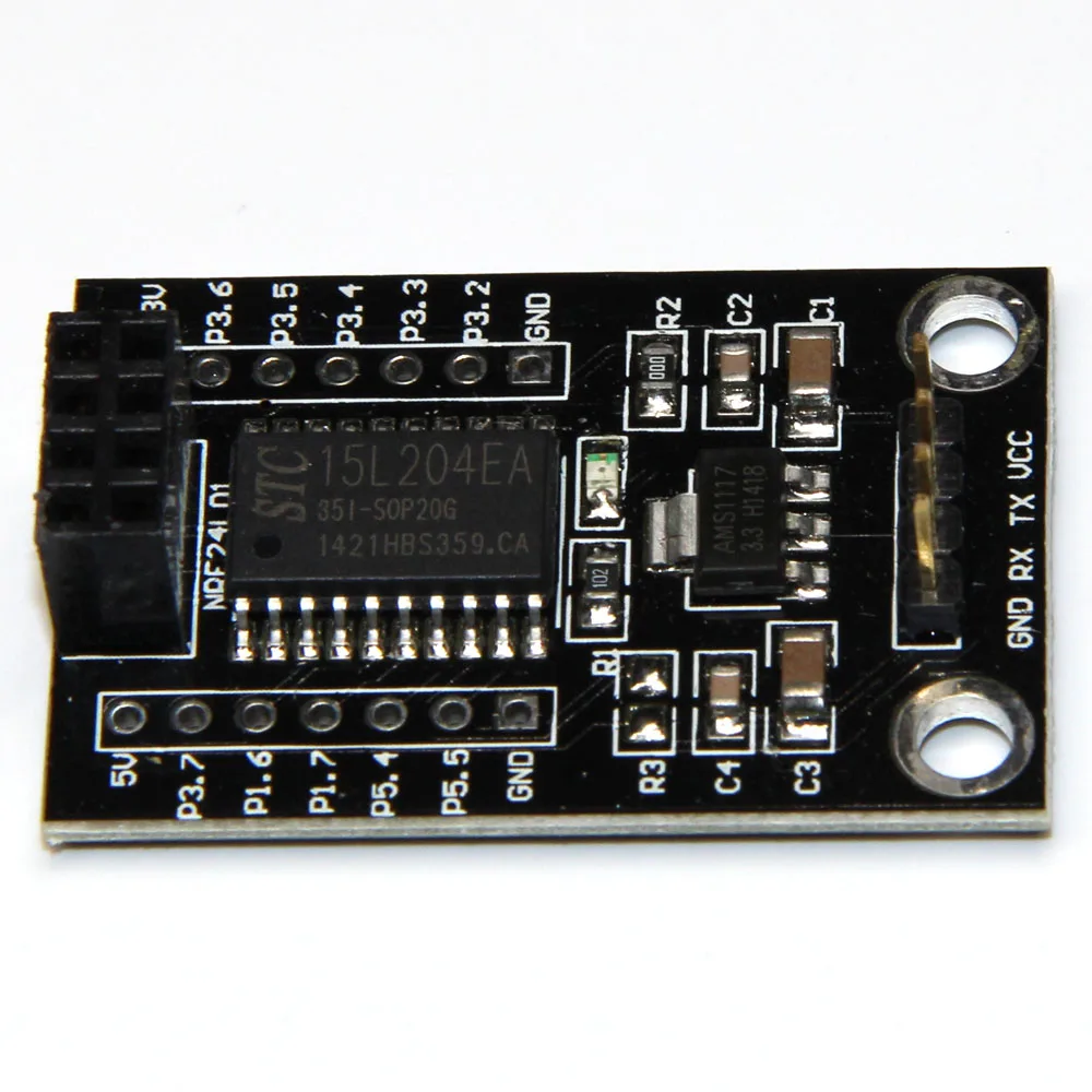 Плата беспроводного драйвера с интерфейсом STC15L204 + NRF24L01 1 шт. беспроводная плата