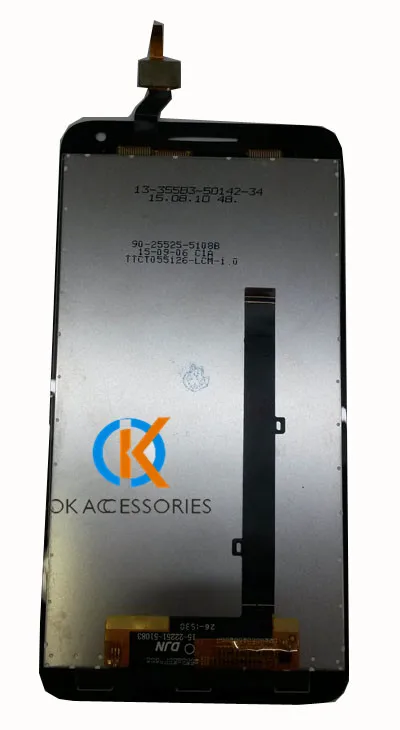 ЖК дисплей 5 дюйма для Alcatel One Touch Pop 3 OT5025 5025D 5025 + сенсорный экран черного цвета с