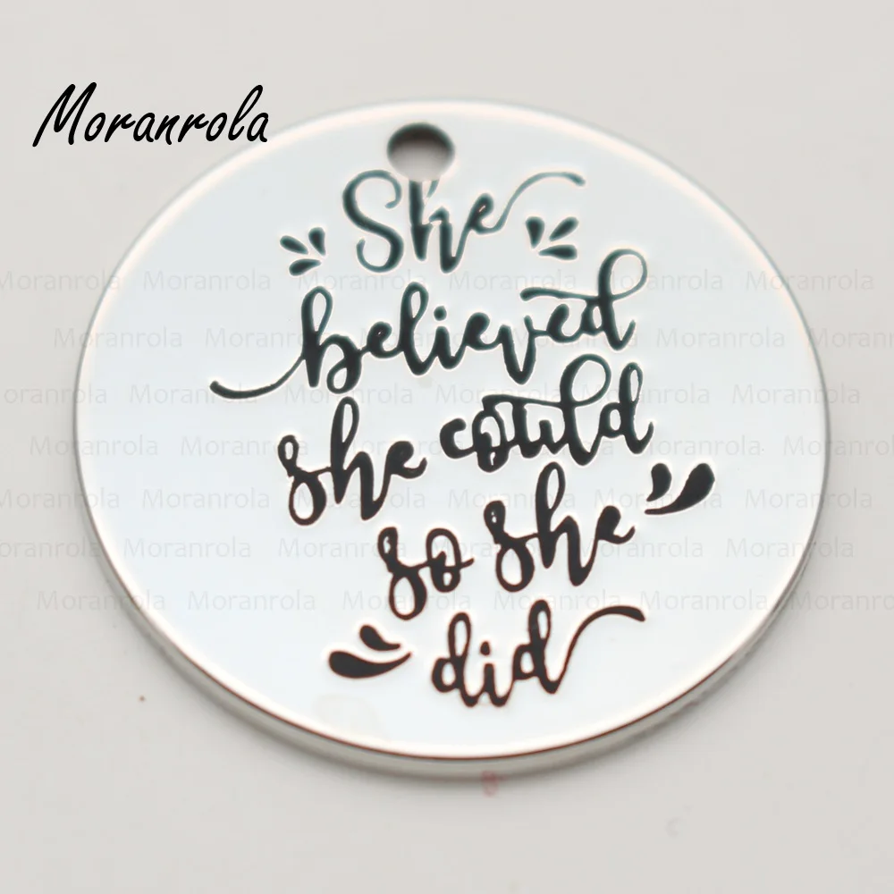 Новое поступление серебряное ожерелье с брелоком она поверила что так может