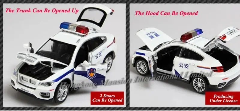 Литая металлическая модель в масштабе 1:32 коллекции BMW X6 игрушечная машинка со