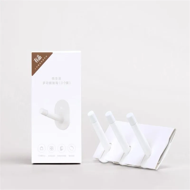 Многофункциональные крючки xiaomi Mihome 3 шт./компл. прочные настенные для ванной