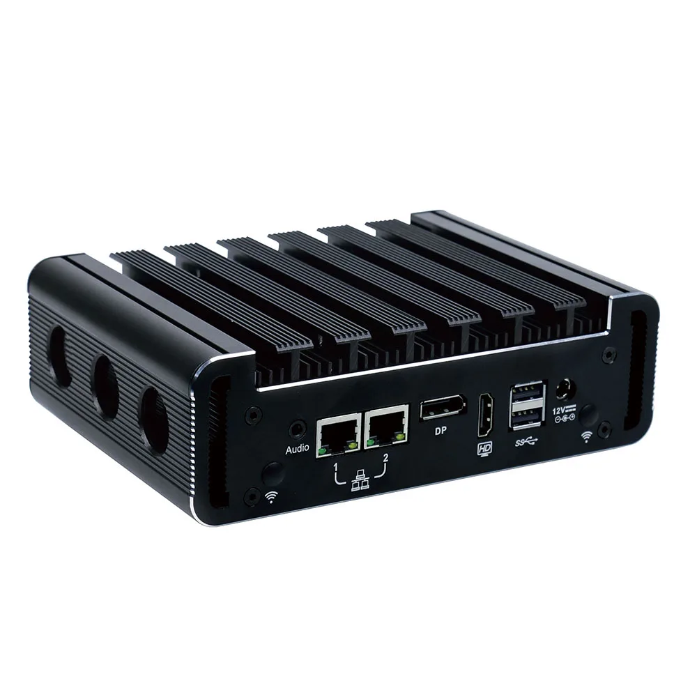 Minisys безвентиляторный промышленный компьютер Linux Intel Core i7 7500u 4 k Mini PC двухканальный