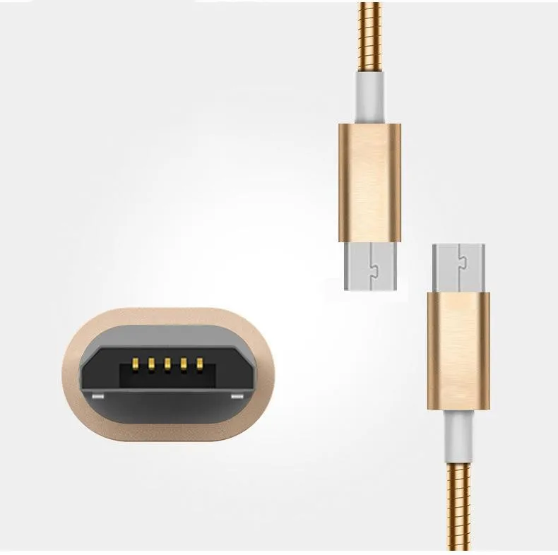 Металлический Плетеный Micro usb type-C кабель для huawei P20 Micro USB C кабель передачи данных для быстрой зарядки для Xiaomi Oneplus Redmi шнур зарядного устройства