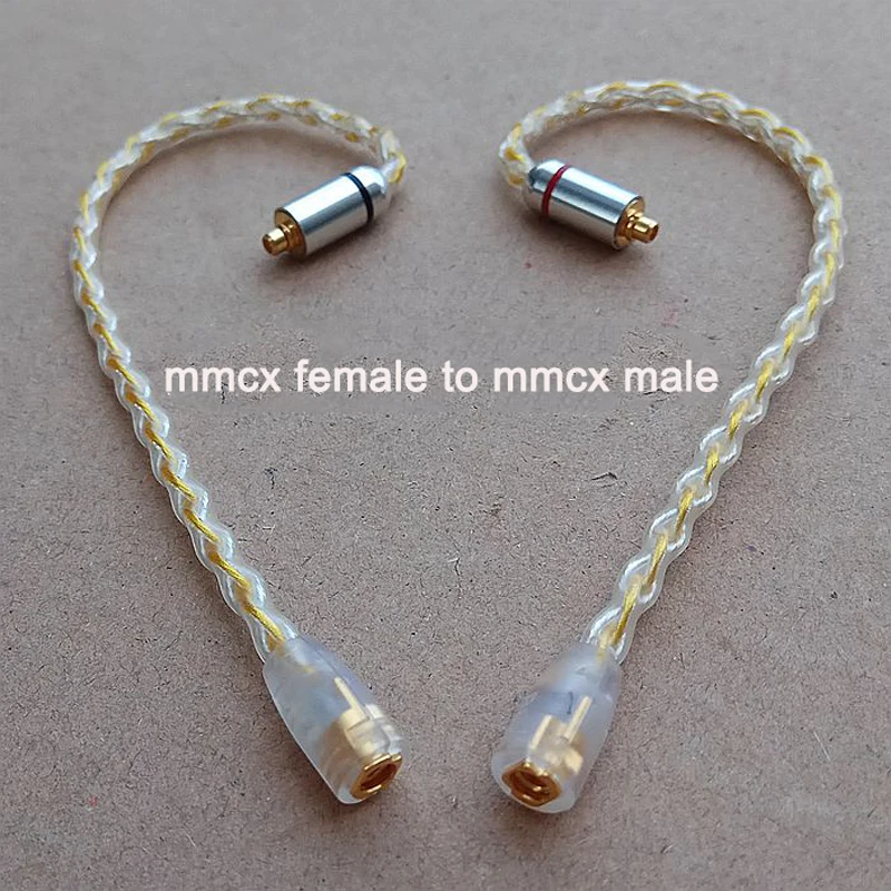 MMCX Женский 0 78 мм 2 pin IM04 IE80 A2DC Мужской наушник гарнитура кабель адаптер для shure SE215