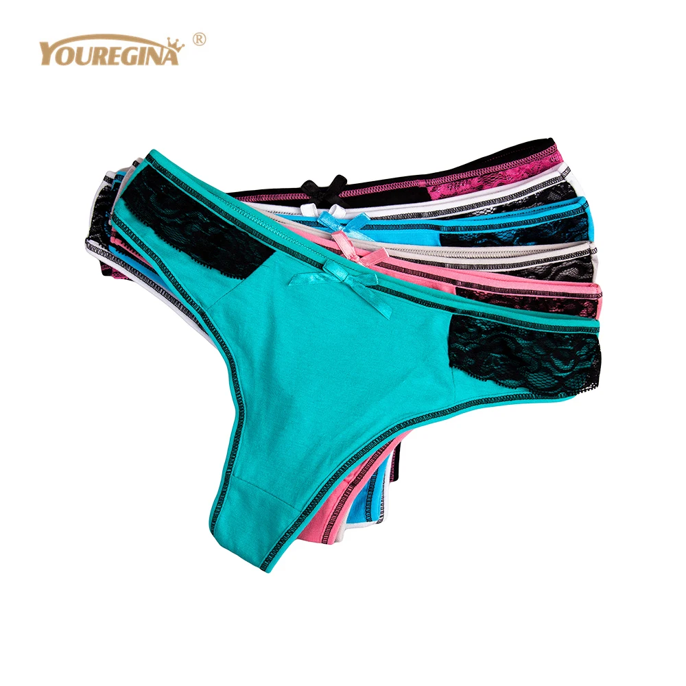

YOUREGINA Sexy Panties Lace G String Women Underwear Tanga Calcinha Bragas Mujer Thong Sexy Lingerie for Woman 6pcs/lot