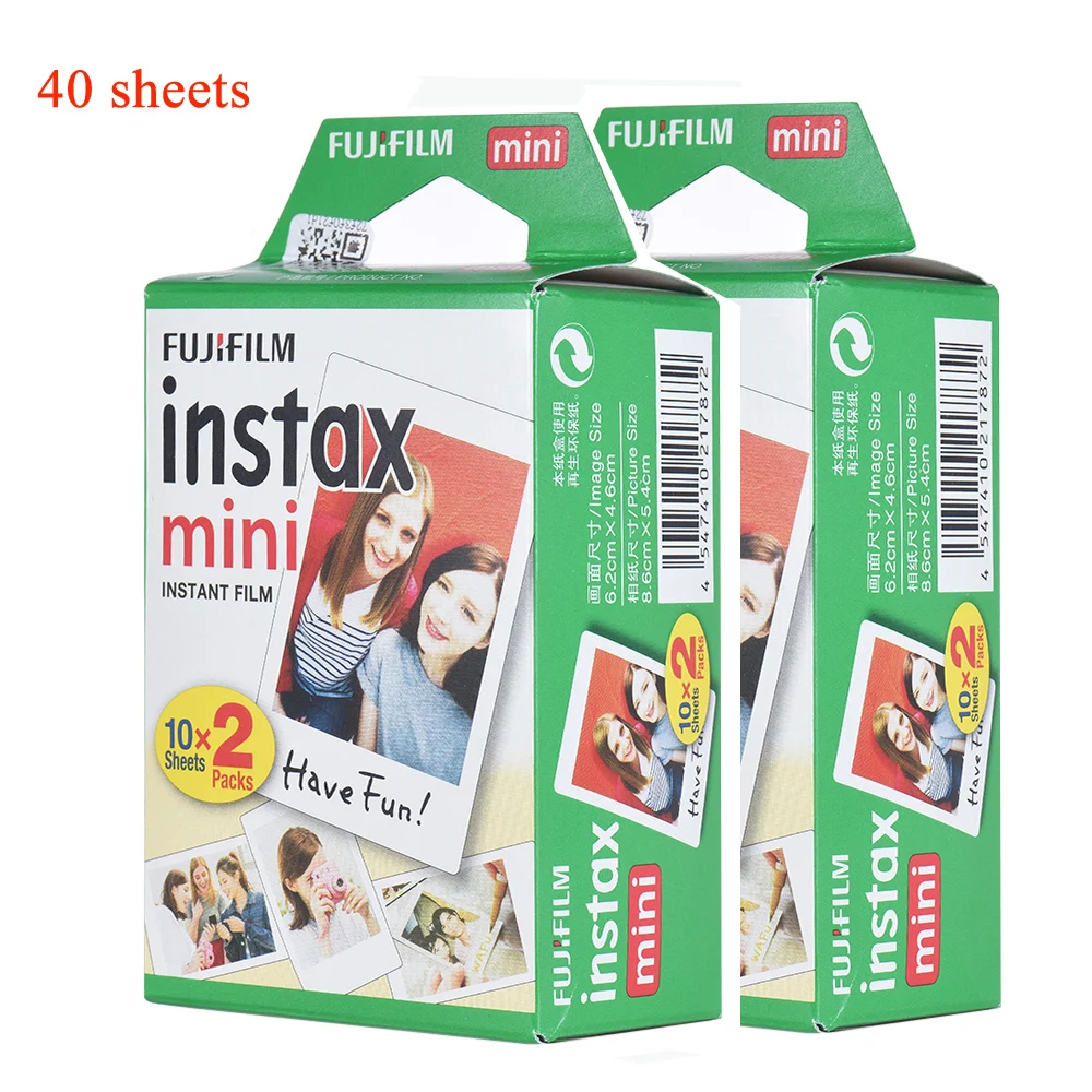Белая фотобумага Fujifilm Instax Mini 40 листов альбом для моментальных снимков мгновенная