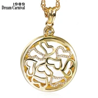 dreamcarnival 1989 long chain pendants necklaces crystals hearts gold color 2x zoom len jewels gift for mother collares largos