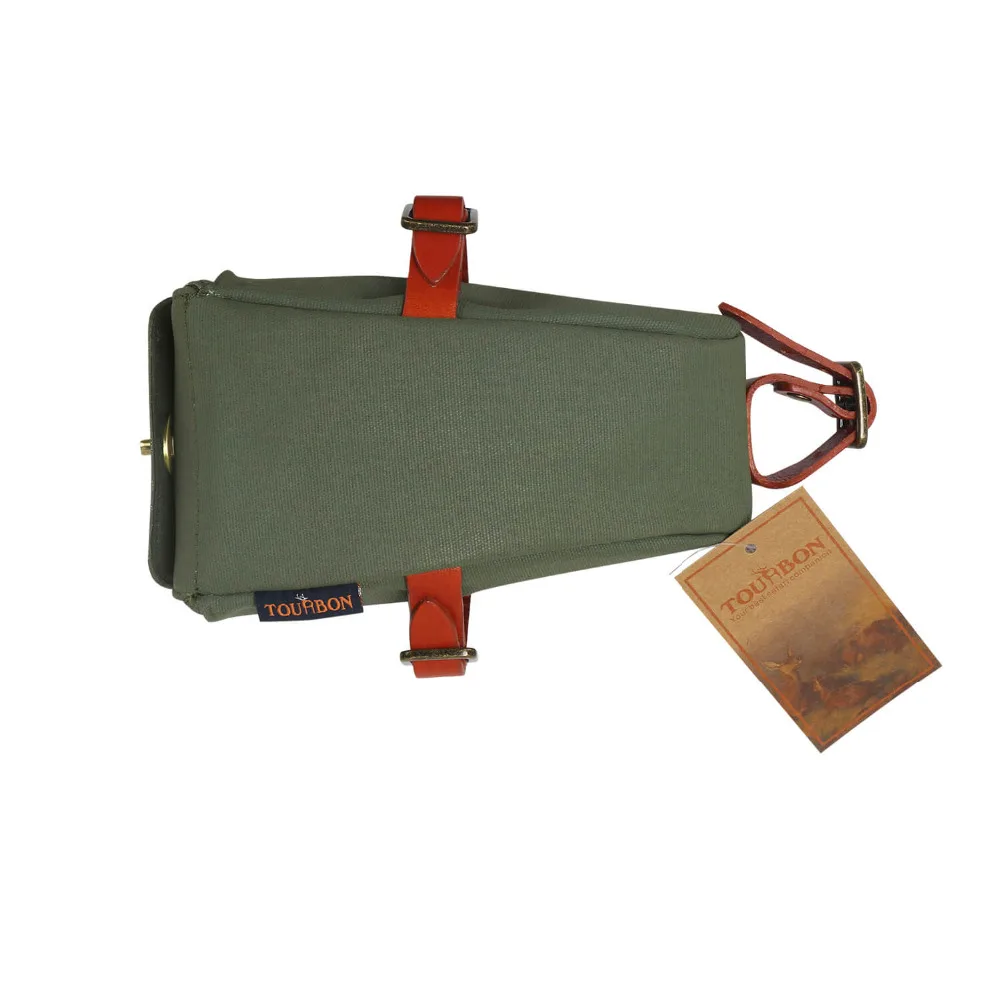 tourbon vintage bike saddle bag bicycle seatbag seat tail case waxwear canvas phone pouch cycling accessories water repellent free global shipping