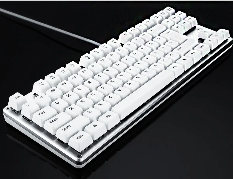 LINGBAO игровая механическая клавиатура анти ореолы Светящийся синий черный