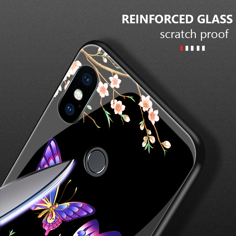GKK Case for Xiaomi Redmi Note 5 Global Back Glass Soft TPU Silicone Full Protection note pro Cover Fundas | Мобильные телефоны и