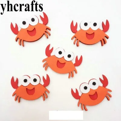 

1bag/LOT Crab Bee Mermaid Ant Lobster fish rabbit butterfly ladybug foam shape without stickers Kids room stickers DIY toys
