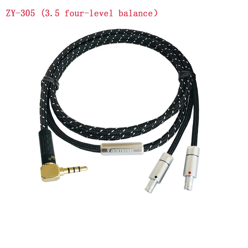 Fanmusic ZY HiFi OCC 6N HD800 800 s 820 Портативный кабель для наушников 1,2 м