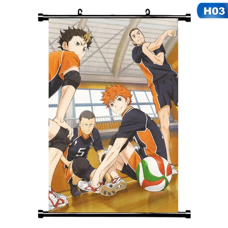 H03 1 шт. Haikyuu Аниме Манга настенный плакат свиток домашнее украшение Стены Искусства - Цвет: H03