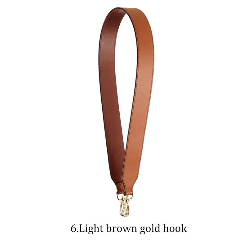 6.Light brown gold Натуральная кожаная сумка ремень Новинка; Лидер продаж разноцветные туфли со змеиным узором сумка на ремешке высокого качества, со вставками сумка обработки: 95 см - Цвет: 6.Light brown gold