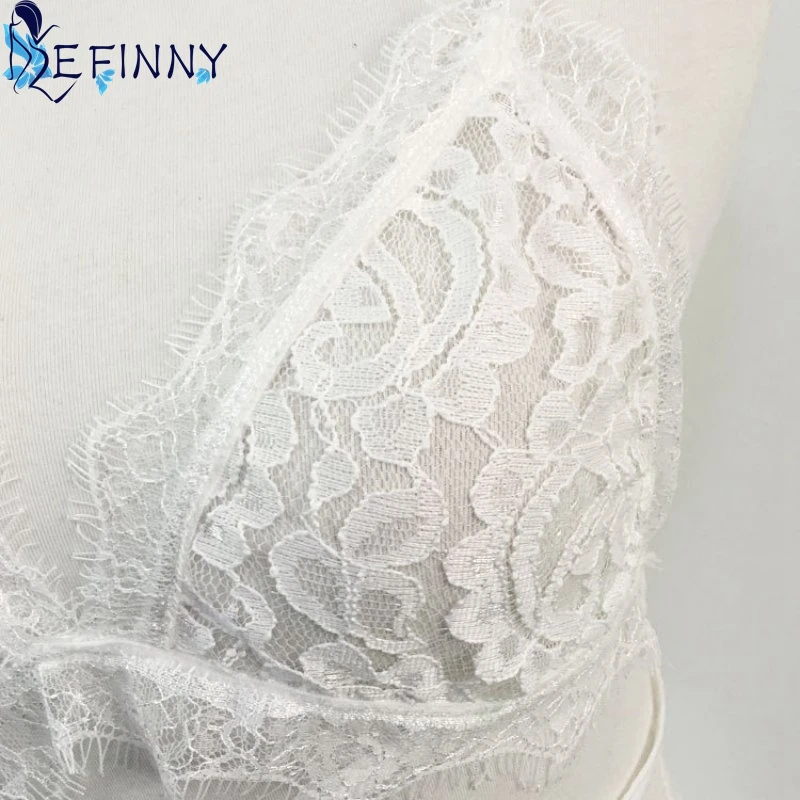 Бюстгальтер женский белый кружевной без подкладки|lingerie bra set|bra setfloral |