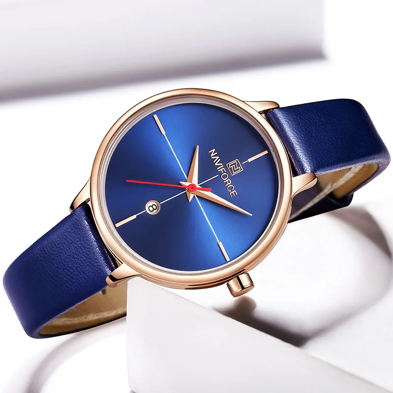 Часы наручные NAVIFORCE женские кварцевые брендовые Роскошные водонепроницаемые с