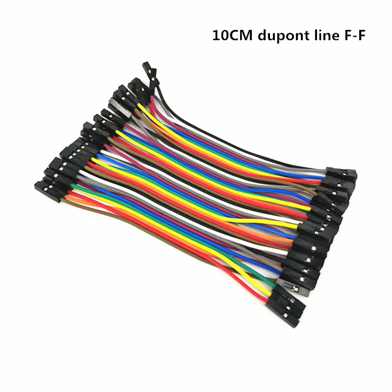 40 шт. 10 см Dupont линии Женский Перейти Провода кабель F diy макет для arduino|Монтажный