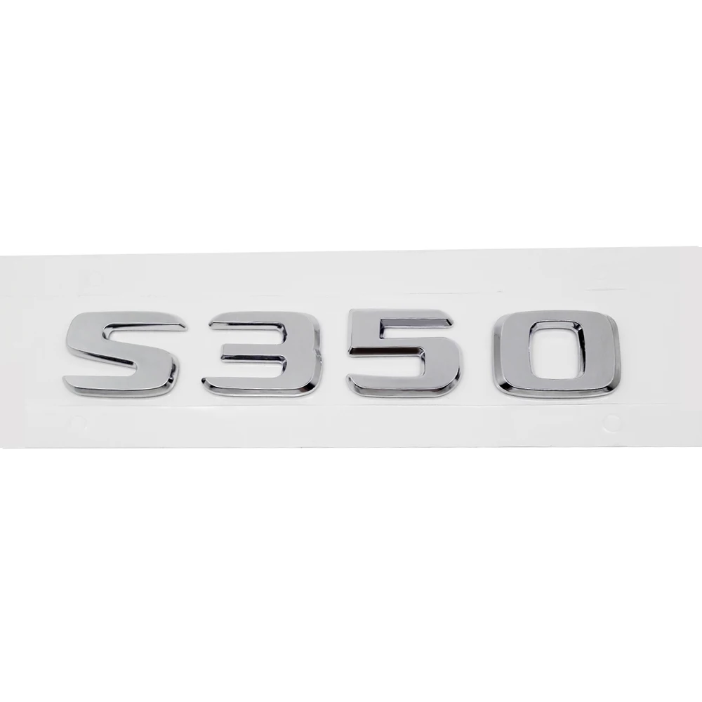 For W210 W212 W205 W124 W163 for Mercedes Benz S Class AMG S63 S200 S250 S350 Trunk Rear Lid Emblem Badge Alphabet Letter Decal |