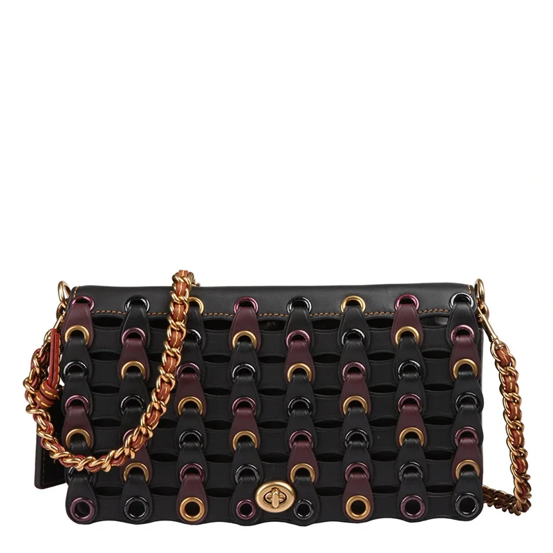 black59126OLBLC Тренер 59126 ссылка изящный Мел Glovetanned кожаная сумка через плечо - Цвет: black59126OLBLC