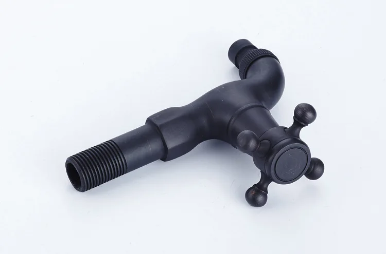 Бесплатная доставка черный античный кран для стиральной машины однорычажный