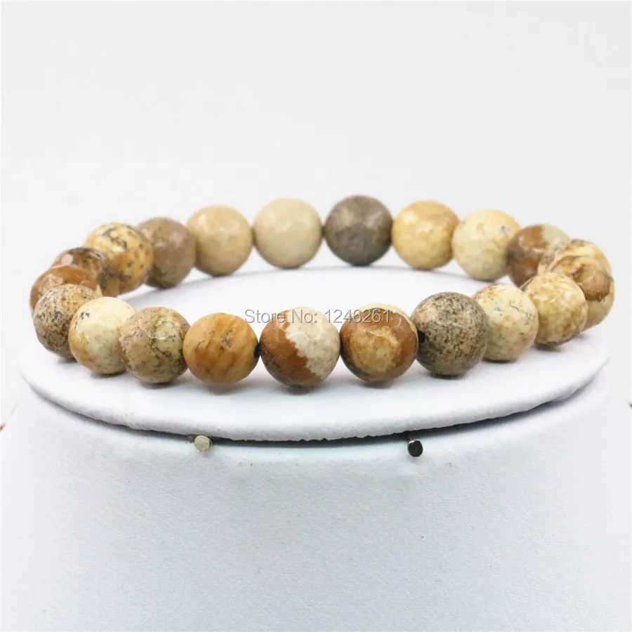 8 мм натуральный камень аксессуары браслет бусы ручная работа Модные женские