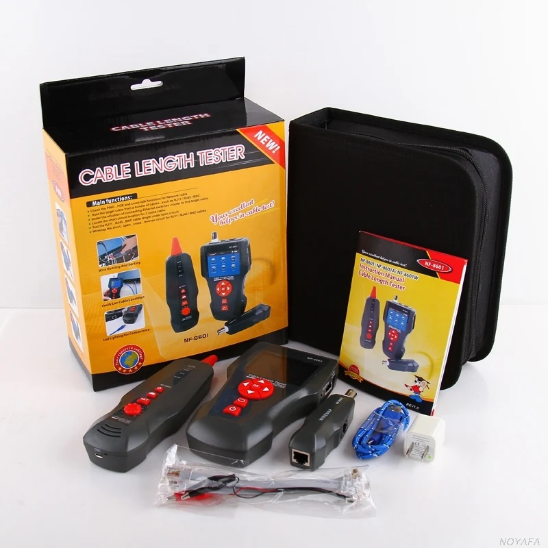 Многофункциональный тестер сетевого кабеля с ЖК дисплеем длины точки остановки