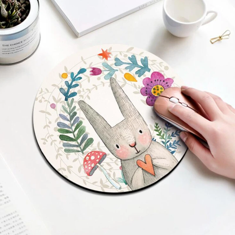 DOKLY Round mouse pad working and gaming Casual style mat scenery diameter 200mm speed version C5 | Компьютеры и офис