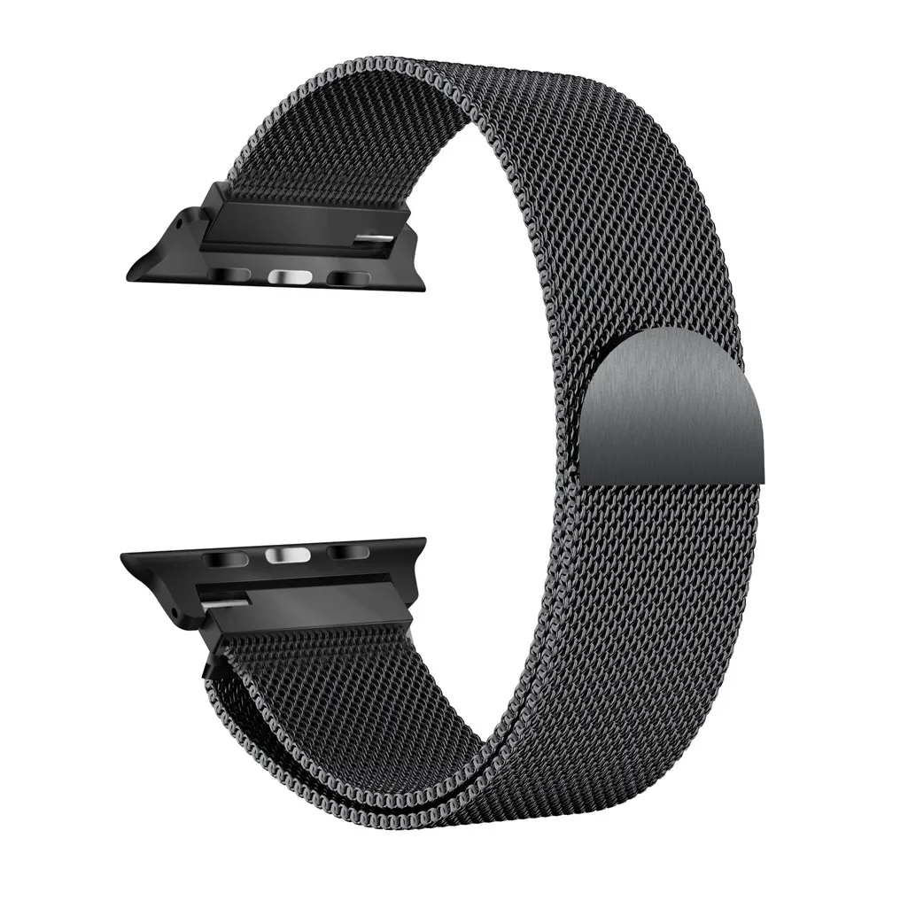 HIPERDEAL Миланского нержавеющая сталь Магнитная часы ремешок для Apple Watch Series 4 40 мм