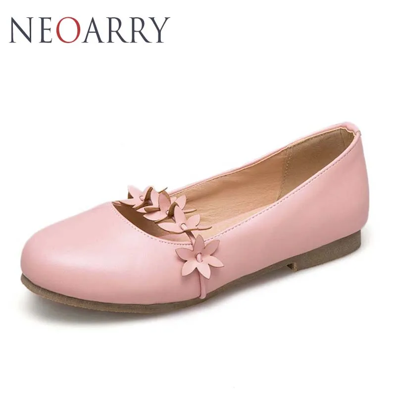 Neoarry zapatos mujer Летний стиль Женские балетки на плоской подошве Круглый носок без
