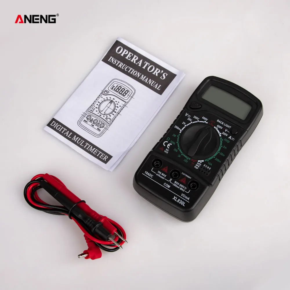 ANENG XL830L Цифровой мультиметр ESR метр AC DC тестеры автомобильные электрические DMM