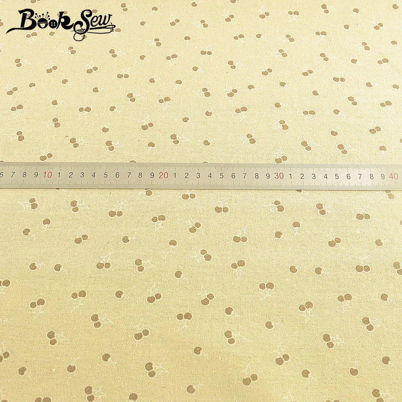 Booksew Tela Algodon желтая вишневая хлопчатобумажная льняная ткань Африканский