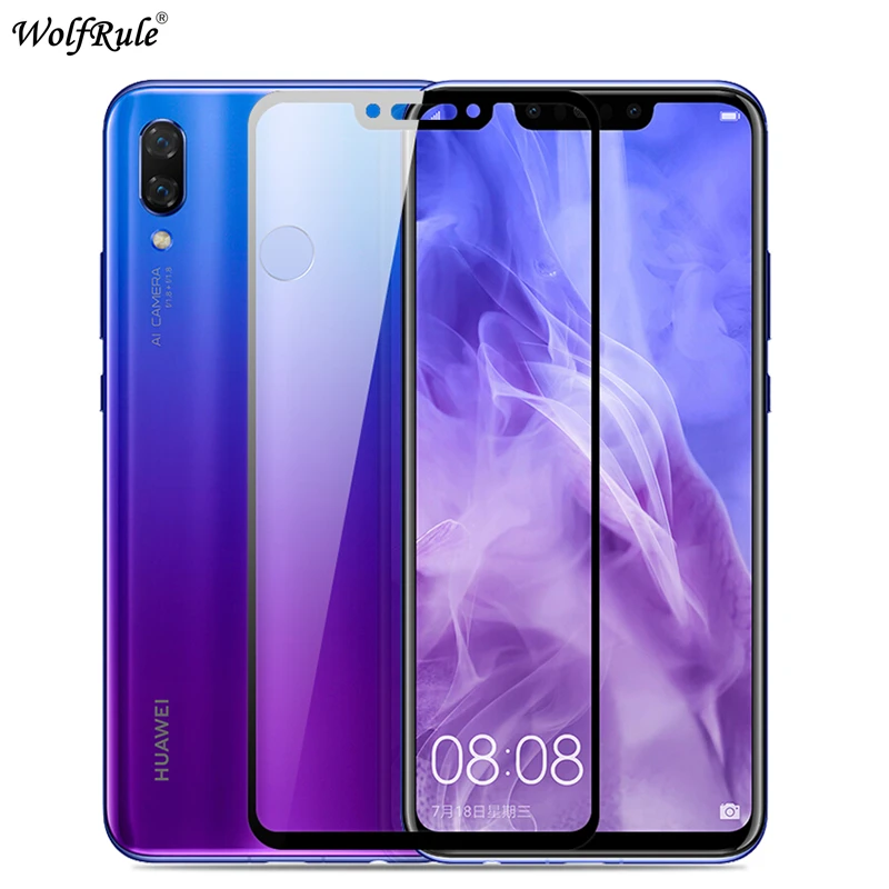 2 uds. De vidrio Protector de pantalla Huawei Nova 3i vidrio templado para Huawei P Smart Plus vidrio P Smart +/Nova 3i pel&iacute;cula completa para tel&eacute;fono-0