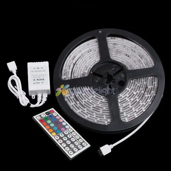 DC12V 5 м/лот 3528 SMD 300 светодиодов эпоксидная смола IP65 водонепроницаемая RGB гибкая