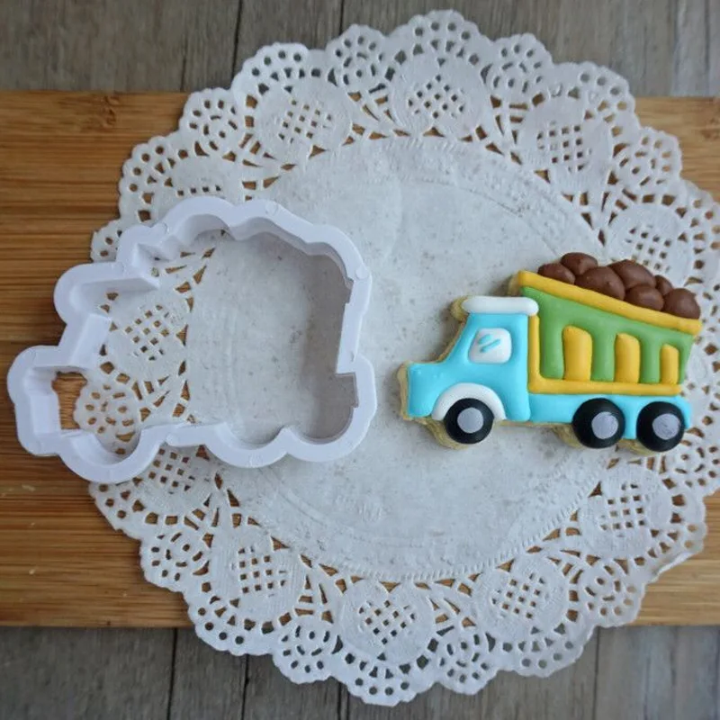 8 шт./компл. пластиковые DIY перевозки автомобилей печенья резак формы для тортов
