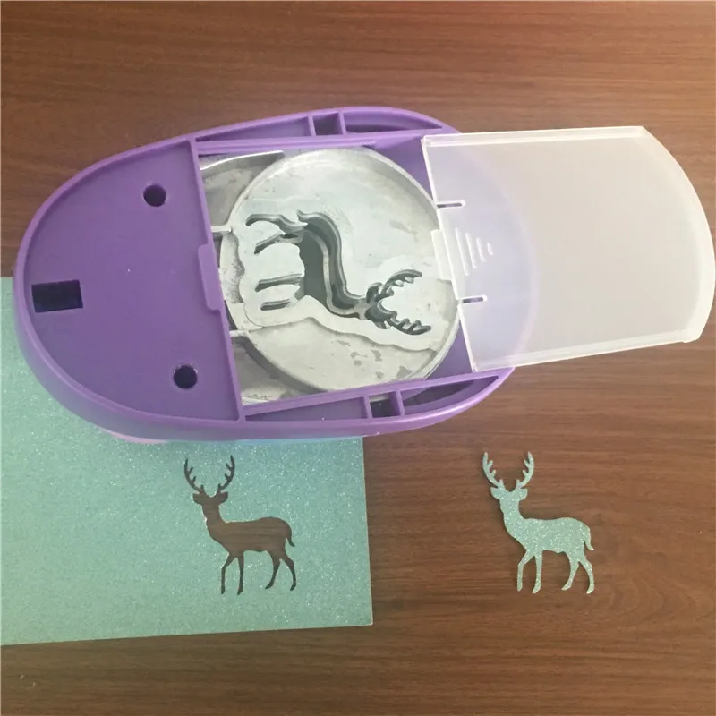 Free Shipping 3"/4.5x5.5cm Sika deer shaped EVA foam paper hole punch for card handmade giraffe craft furador scrapbook | Канцтовары