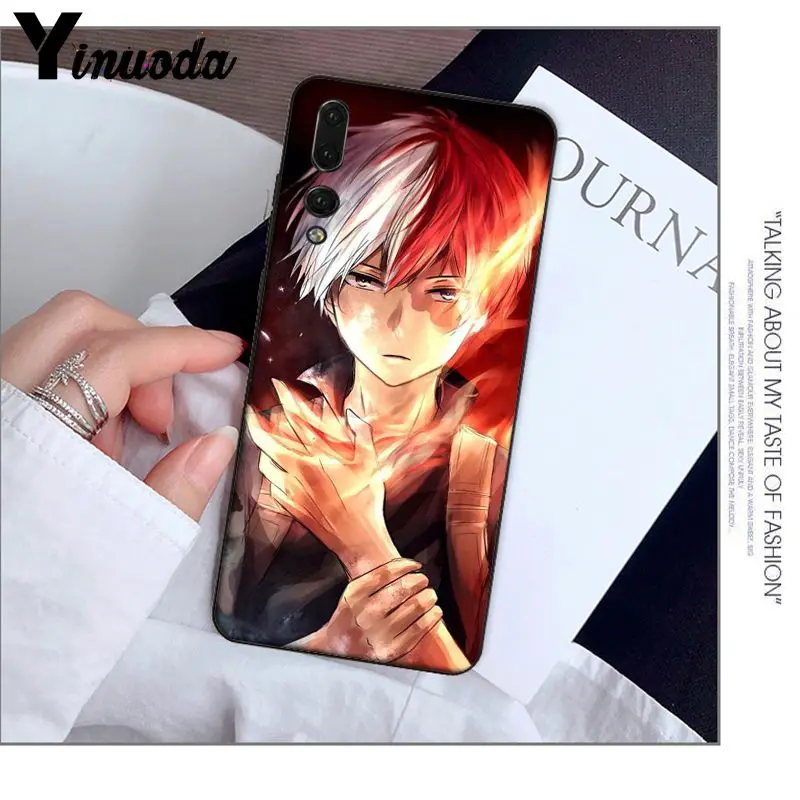Yinuoda my hero academia Shoto Todoroki Soft Silicone black Phone Case for Haiwei P10 plus Honor 9 10 View Mate Coque Shell | Мобильные