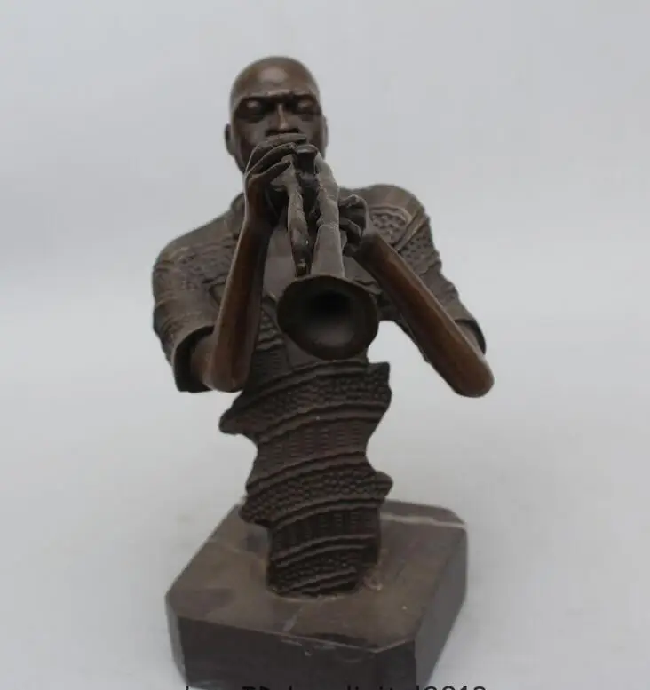 9 &quotскульптура Западное искусство бронзовые мраморные мужчины бандсман играть